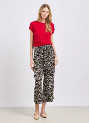 Pantaloni in pura viscosa creponne donna