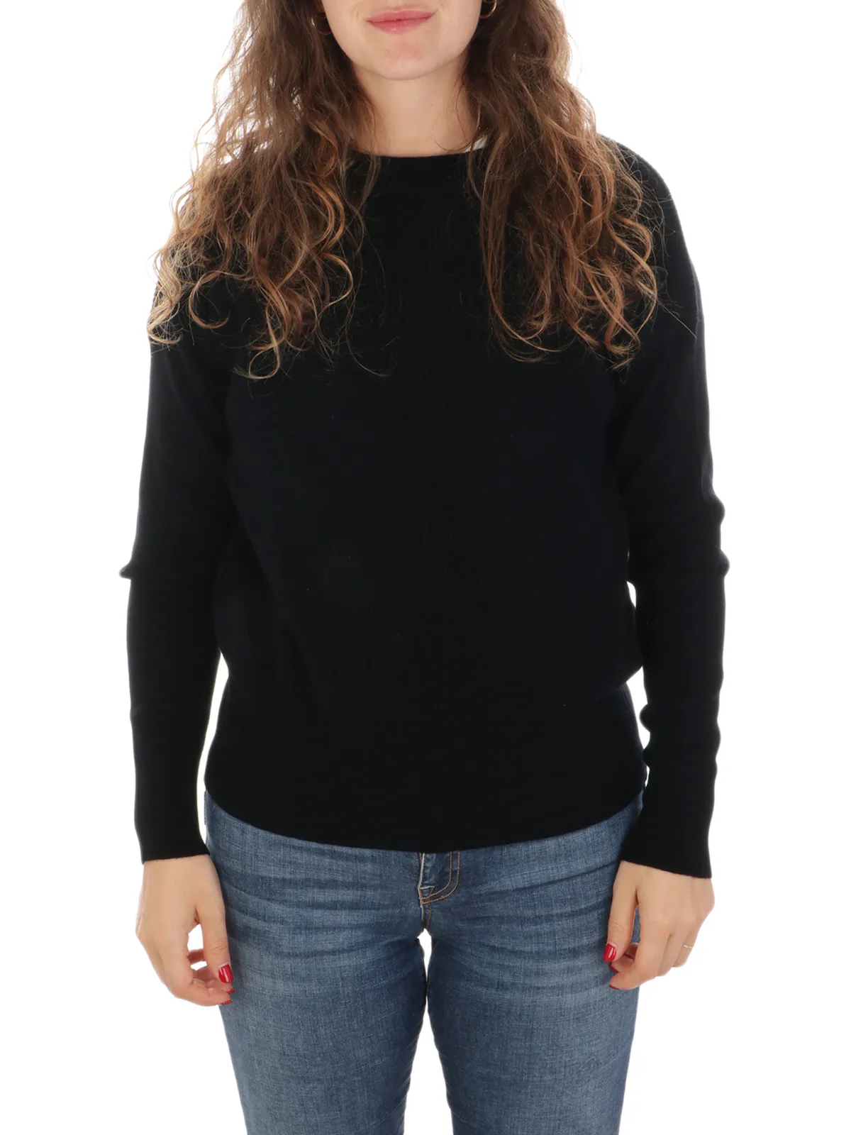 QUILISIA ---------- Maglia Donna a Coste in Lana e Cashmere ---------