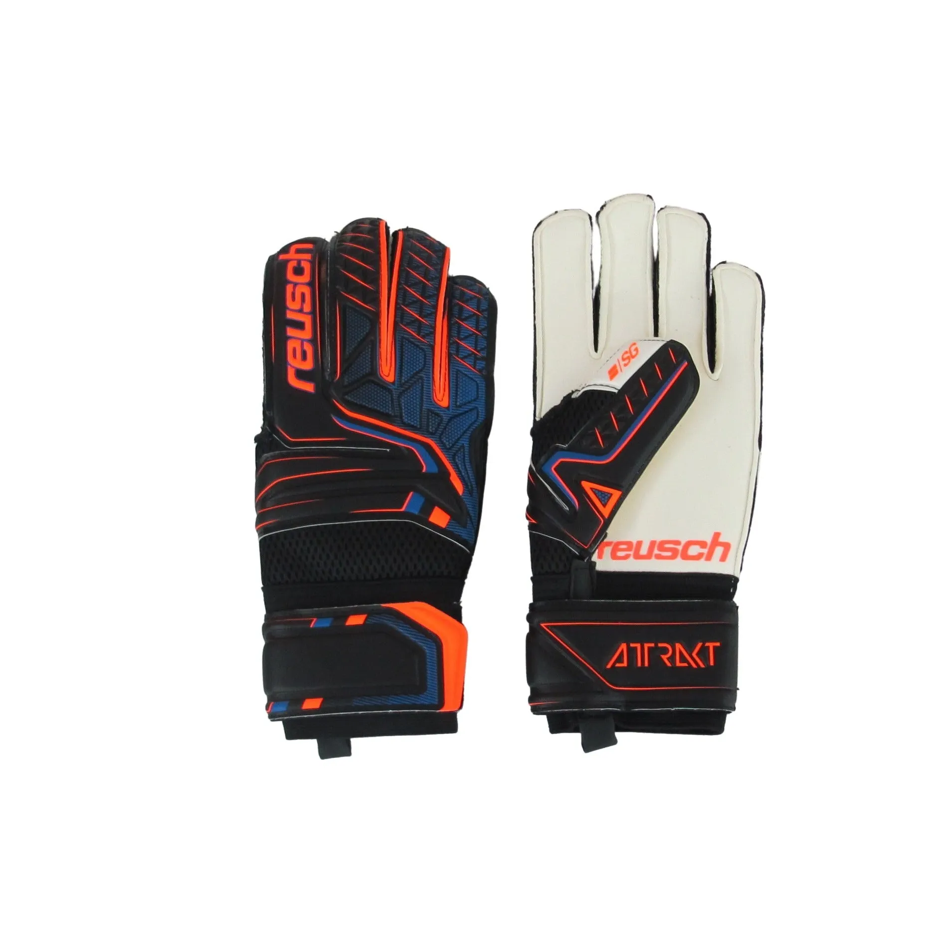 REUSCH guanti portiere calcio ATTRAKT SG 5070815 7783 NERO ARANCIO luglio 2020