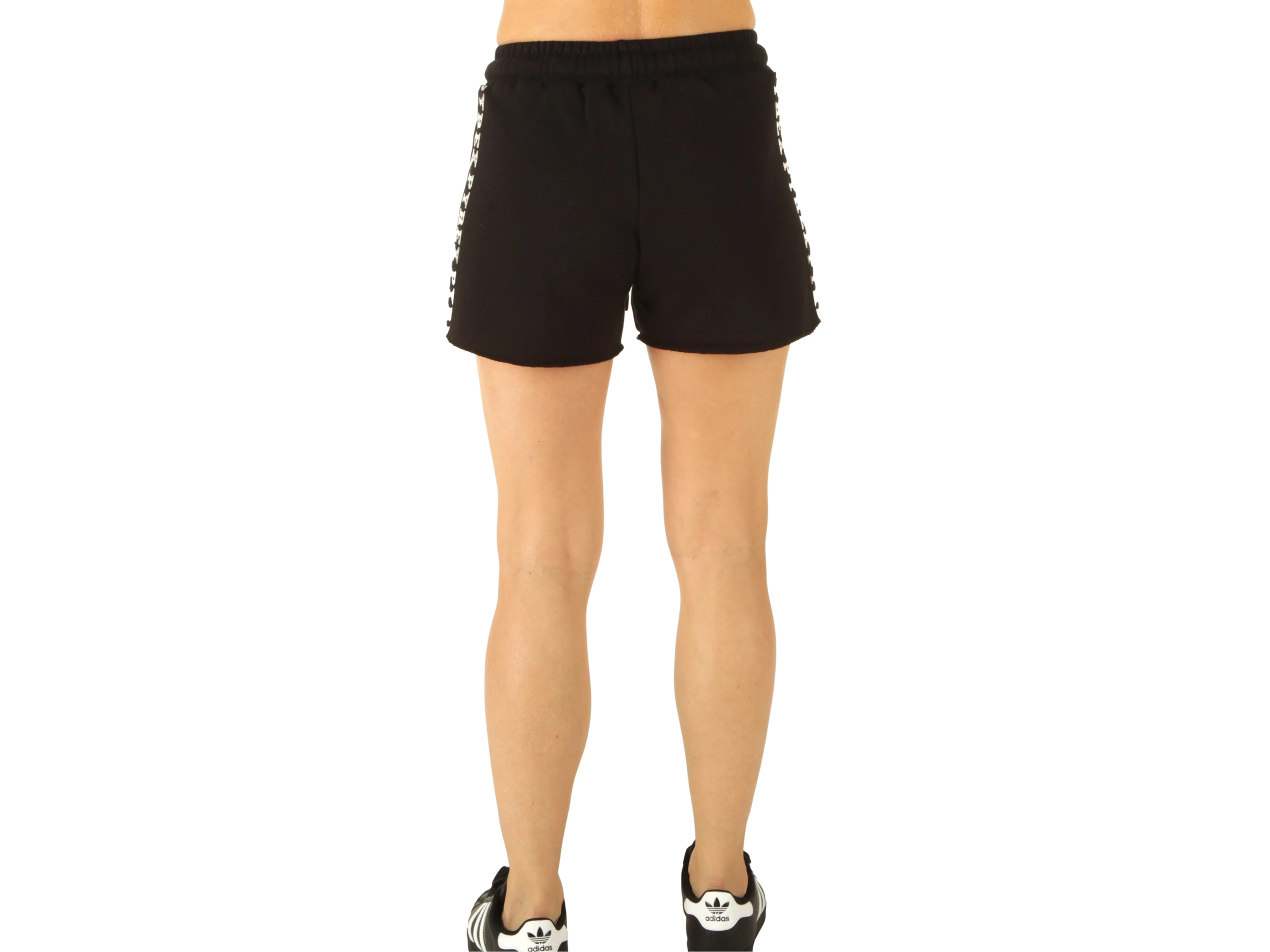 Shorts Donna In Felpa Nero