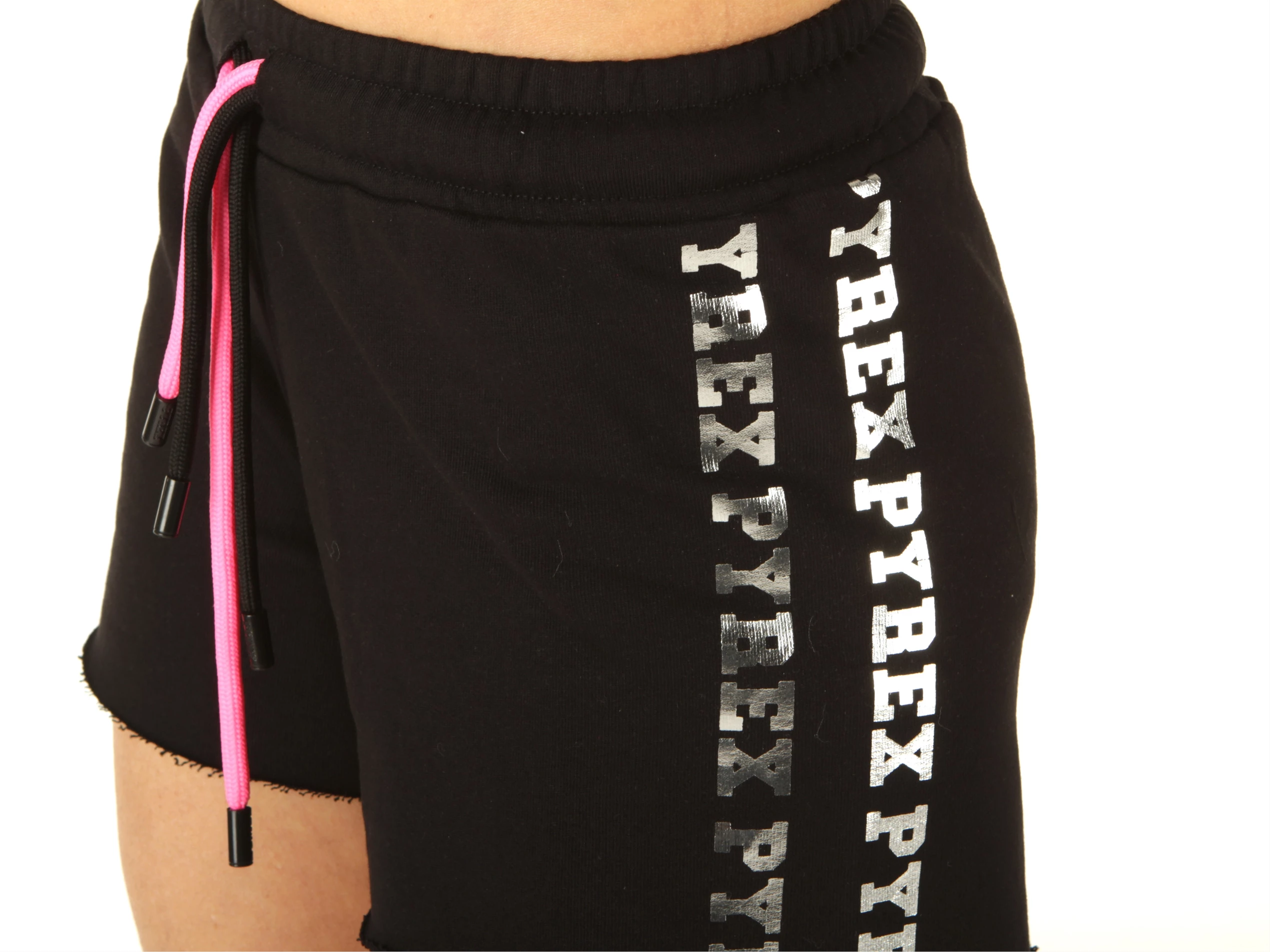 Shorts Donna In Felpa Nero