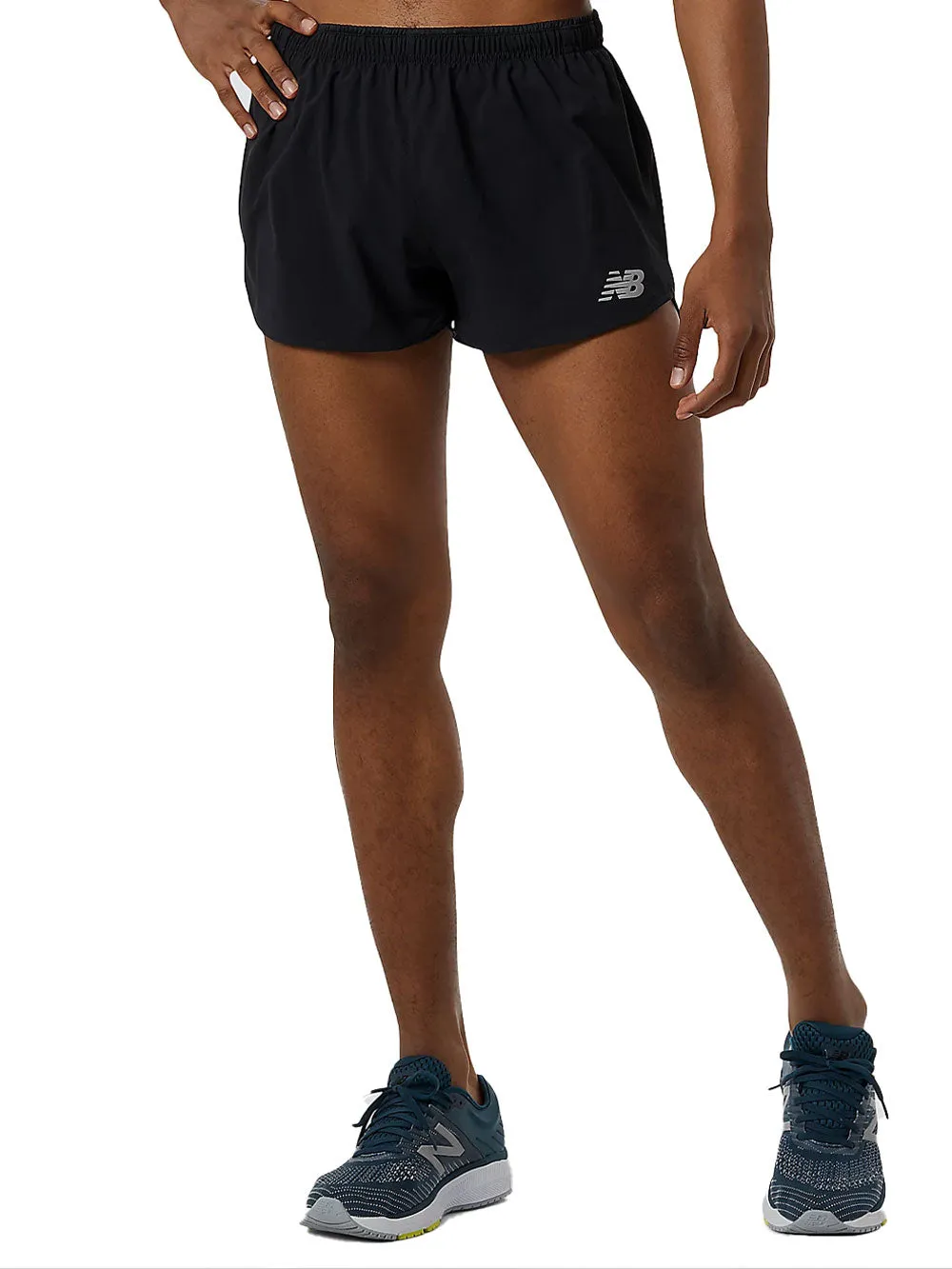 Shorts running NEW BALANCE Uomo MS21267 Nero