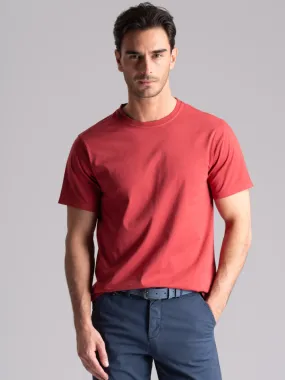 T-shirt uomo a mezza manica con puntoni applicati