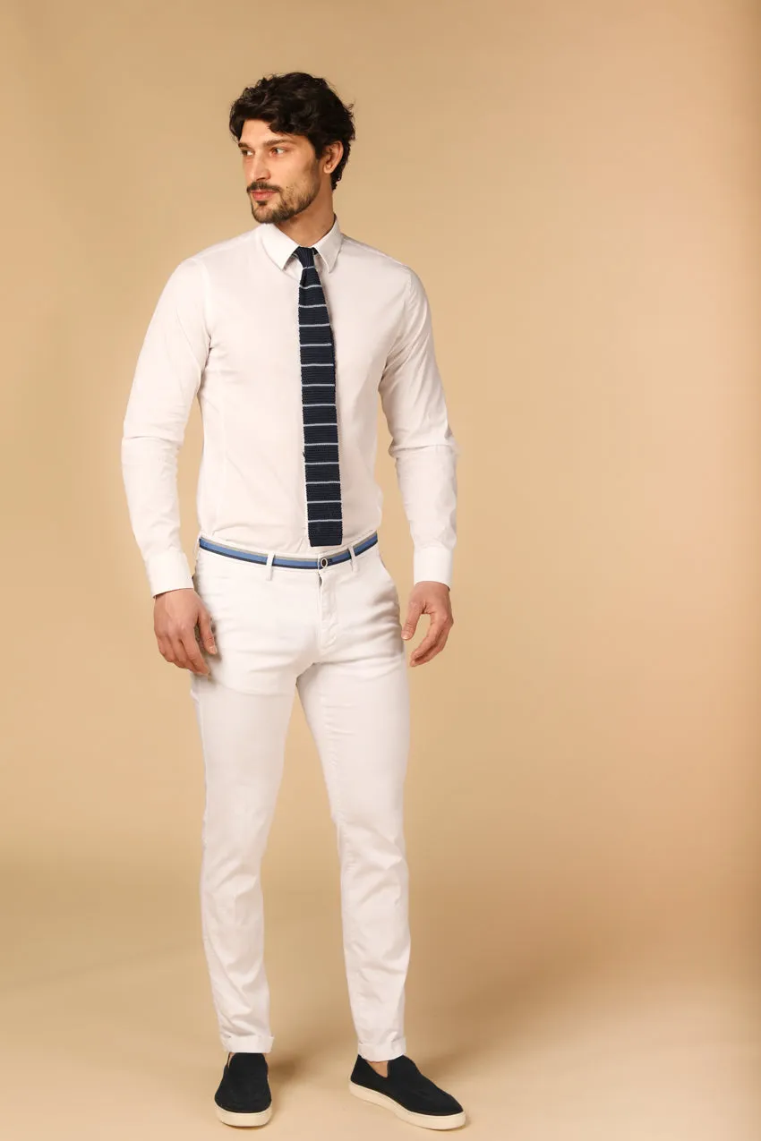 Torino Summer pantalon chino homme en coton et tencel avec rubans slim