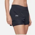 UNDER ARMOUR   donna    Shorts Qualifier Speedpocket 2-in-1 neri (solo L)