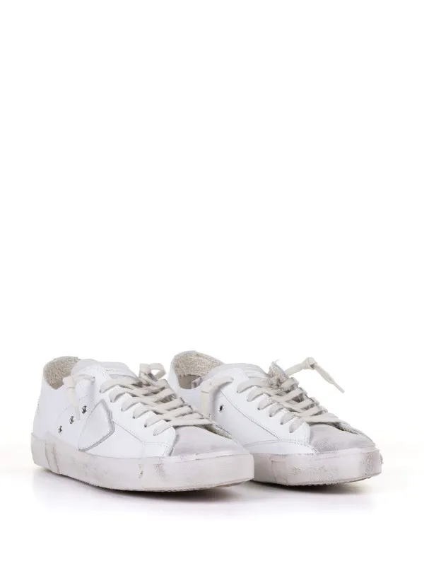 White men's Prsx low sneaker