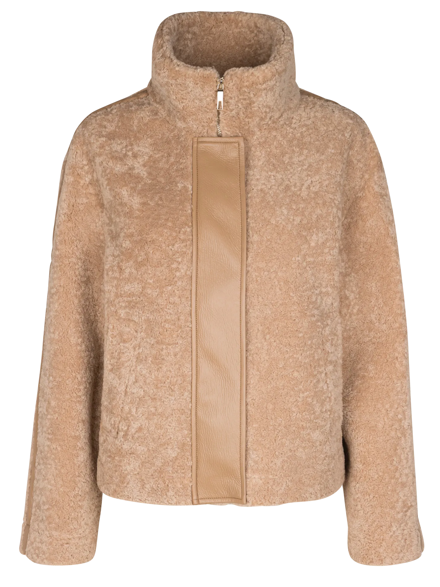  ZAPA   MIAMIA - Cappotto corto effetto pelliccia | Beige